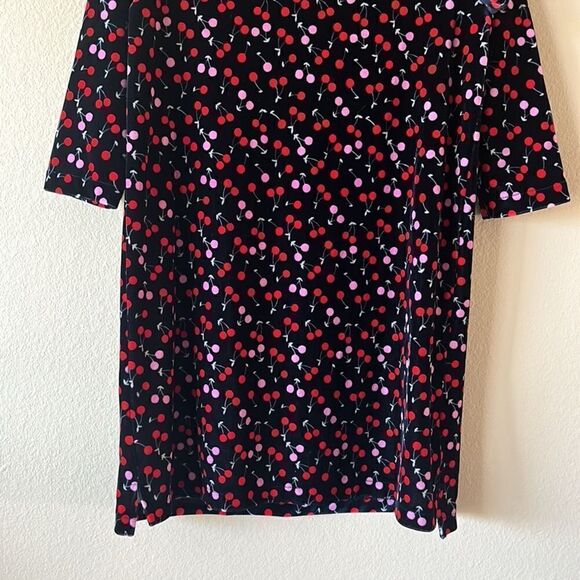 J Crew Crewcuts Velvet Cherries Shift Dress - Picture 6 of 14